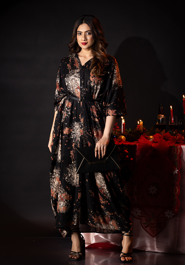 ANALIA BLACK SHORT DRESS